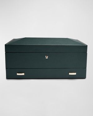 British Racing 10-Piece Watch Box with Drawer