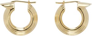 Ferragamo Gold Gancini Earrings