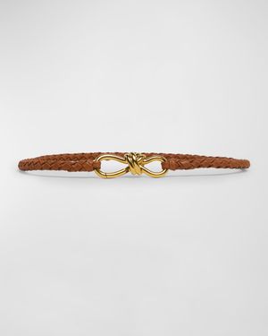 Intrecciato Braided Nappa Leather Belt