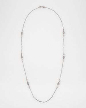 Kyma Amethyst, Quartz and Swiss Topaz Necklace