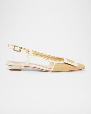 Belle Vivier Buckle Slingback Pumps