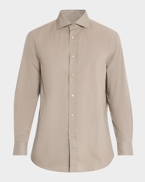 Men's Cotton Classic Fit Button-Down Shirt