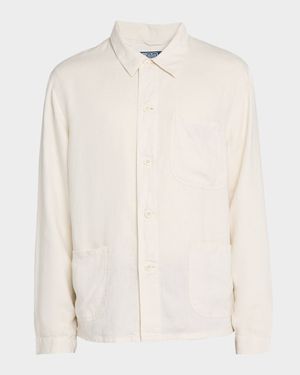 Men's Linen Utility Jacket