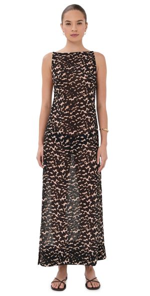 STAUD Yuca Dress Tortoise S