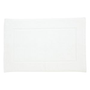 Coton Pur - Tapis de bain 100 coton peigné - Taille 50x80 - Blanc