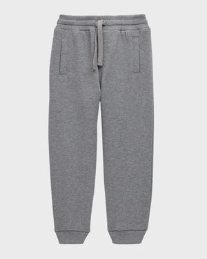 Boy's Logo Plaque Sweat Pants, Size 12M-30M