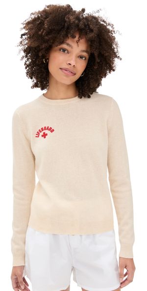Jumper 1234 Cashmere Beach Crew Sweater Oatmeal 1
