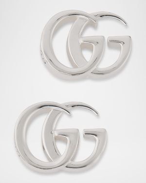 GG Marmont Sterling Silver Stud Earrings