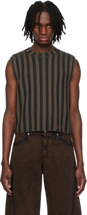 Eckhaus Latta Brown & Gray Keyboard Vest