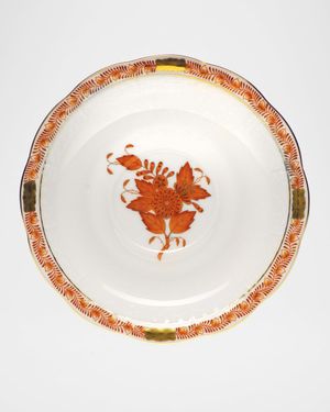 Rust Chinese Bouquet Saucer