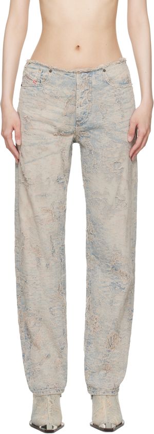 Diesel Blue 1988 D-Ark 007y5 Regular Jeans