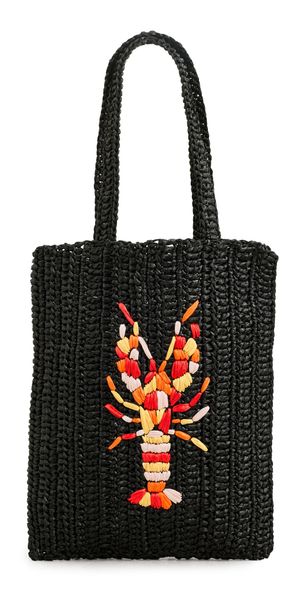 Maria La Rosa Lobster Crochet Bag Black One Size