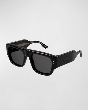 Men's Oversized Rectangle Sunglasses