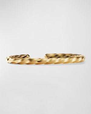 Cable Edge Bracelet with Diamonds in 18K Gold, 5.5mm