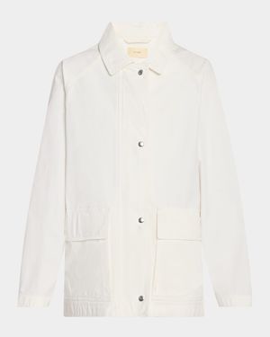 Elodianna Long-Sleeve Cotton Utility Jacket