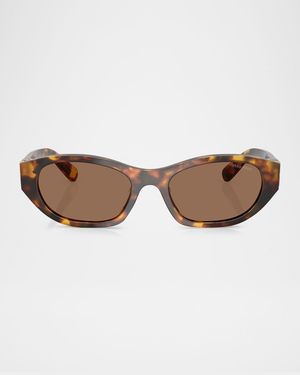 MUA03SF Acetate Oval Sunglasses