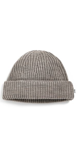 NN07 Merino Rib Knit Beanie Khaki Beige One Size