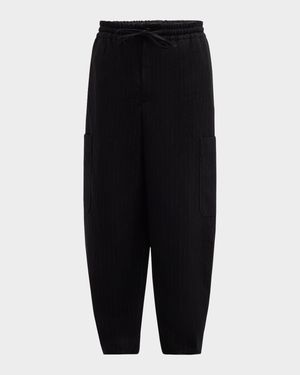 Men's Striped Cargo Jogger Pants