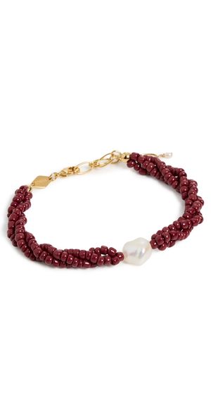 Anni Lu Rodeo Bracelet Deep Burgundy One Size