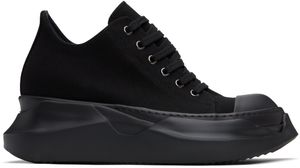 Rick Owens DRKSHDW Black Hollywood Abstract Low Sneaks Sneakers