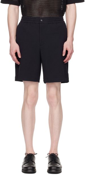 Solid Homme Short bleu marine à poches à rabat