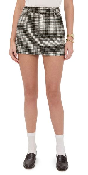 Joe's Jeans The Chloe Tailored Mini Skirt Black/Chocolate 2