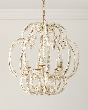 Scroll Shell 5-Light Chandelier - 25"