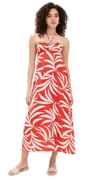 Z Supply Elodi Dress Cabana Red M