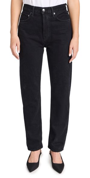 AGOLDE 90s Pinch Waist: High Rise Straight Jeans Crushed 30