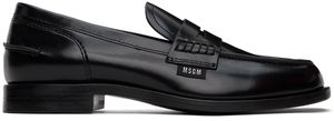 MSGM Black Classic Loafers