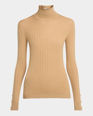 Wool-Cashmere Turtleneck Sweater