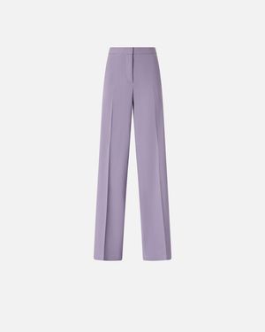 Pinko - Pantalon plissé en lin stretch - Taille 44 - Violet