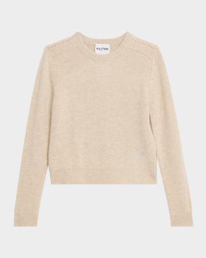 Caroline Saddle-Sleeve Cashmere Sweater