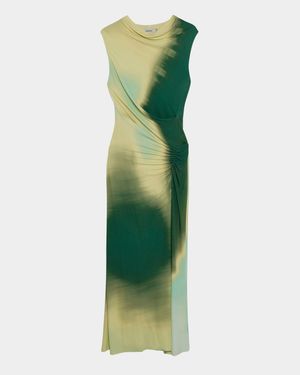 Acacia Sleeveless Ruched Midi Dress