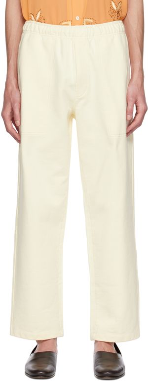 Bode Off-White Three-Pocket Sweatpants