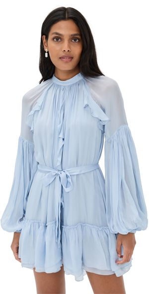 Hemant and Nandita Short Dress Powder Blue L