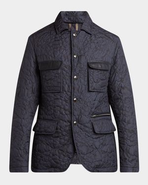 Men's Quilted Paisley 4-Pocket Jacket