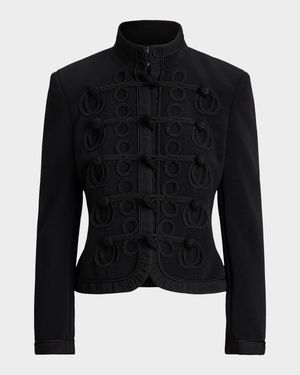 Soutache-Trim Band Jacket