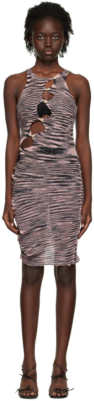 Gabe Gordon SSENSE Exclusive Pink Vortex Mini Dress