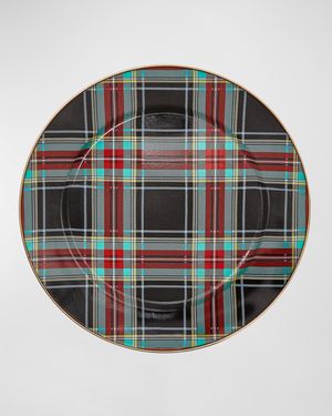 Tartan Black Charger