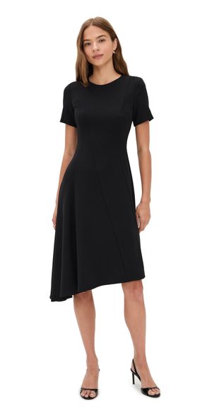 Black Halo Olcay Asymmetrical Dress Black 8