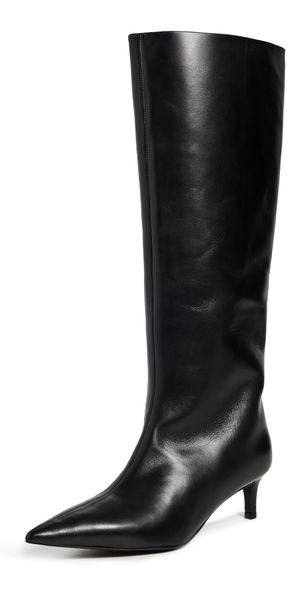 Free People Kiki Kitten Heel Boots Black 9