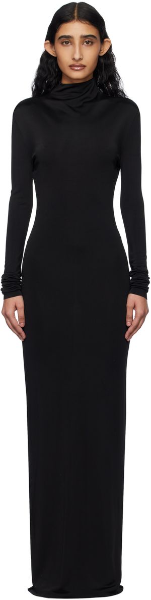 KHAITE Black Norla Maxi Dress