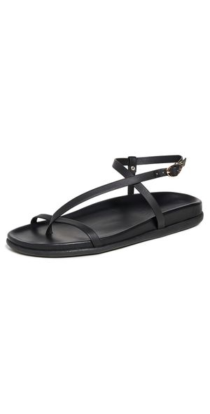Ancient Greek Sandals Aimilia Sandals Black 38