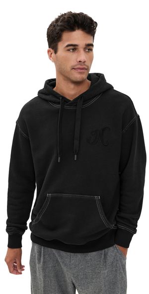 Isabel Marant Matte Monogram Hoodie Black XL