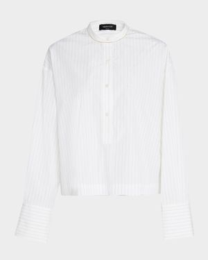 Striped Cotton Poplin Shirt