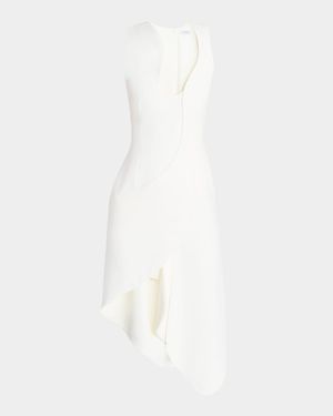 Sleeveless High-Low Midi Dress