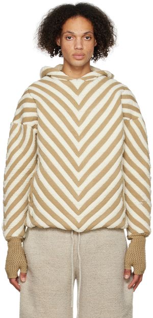Isa Boulder SSENSE Exclusive Tan & Off-White Arrow Hoodie
