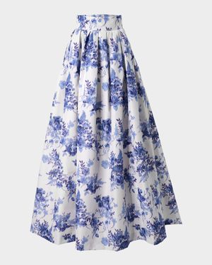 Blur Floral Ball Skirt