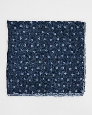 Men's Geometric Circle Silk Pocket Square